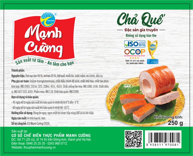 Chả quế Mạnh Cường