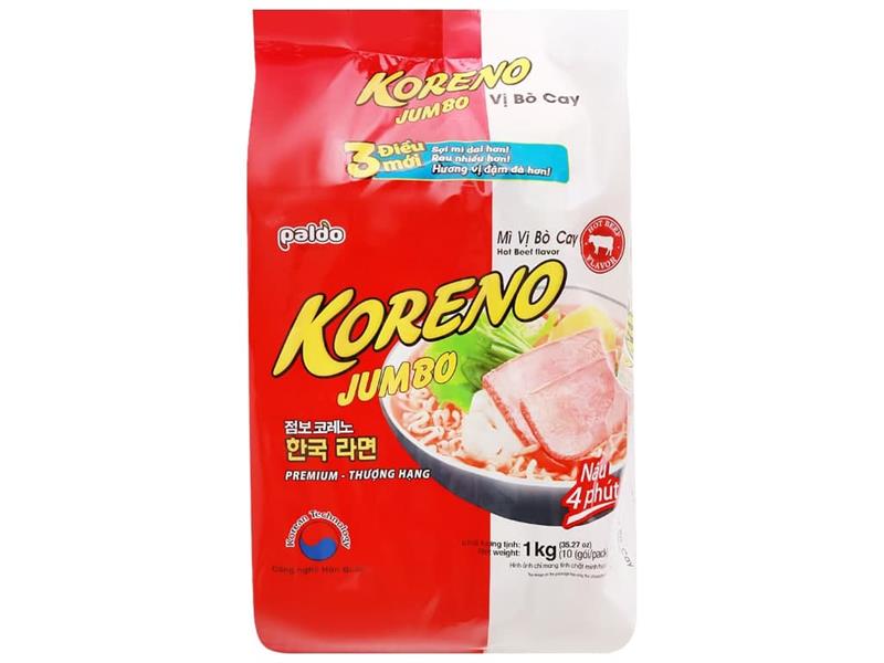 Mỳ Koreno Bò cay 1kg