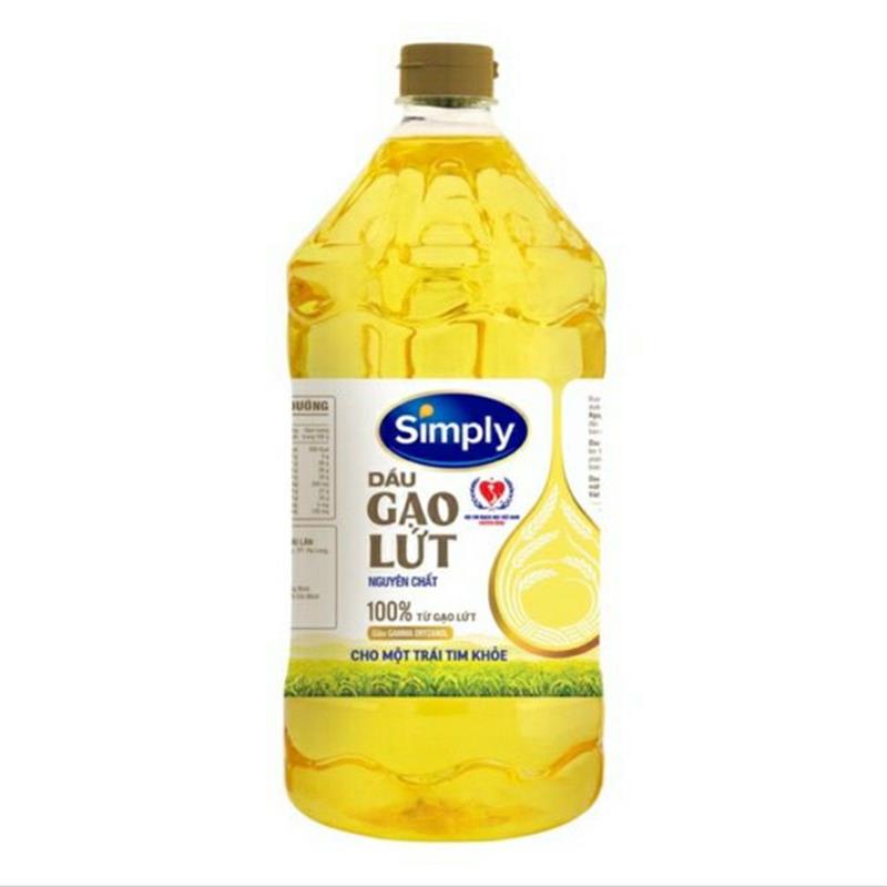 Dầu ăn Simply gạo lứt 2 lit