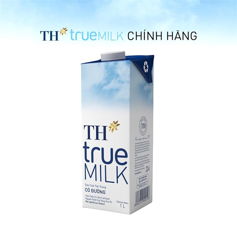 Sữa TH true milk có đường 1L