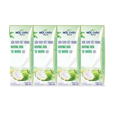 Sữa tươi Mộc Châu hương dừa 180ml