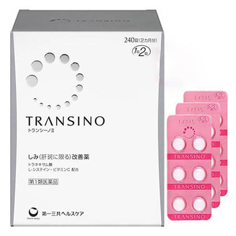 VIÊN UỐNG TRỊ NÁM TRANSINO WHITENING 240 VIÊN 