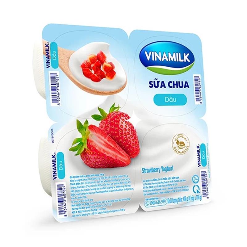 Sữa chua VInamilk dâu